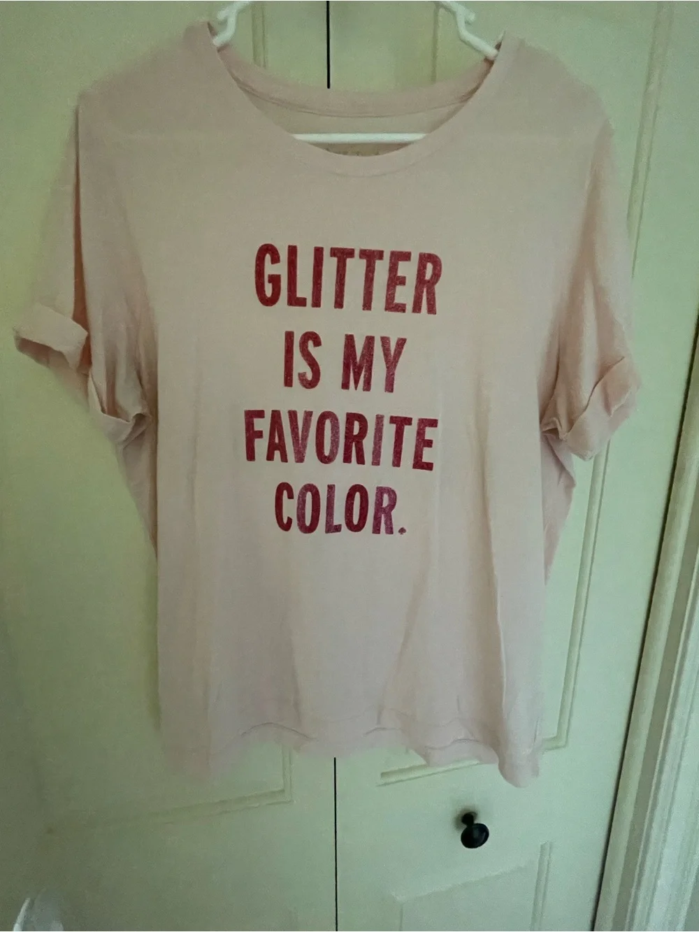kate spade Pink Graphic 'Glitter Is My Favorite Color' Tee